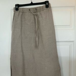 Eileen Fisher Organic Cotton Linen skirt